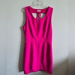 Tea n Cup Vibrant Pink Backless Dress